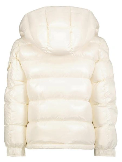 Shop Moncler Kids Down Jacket Dell For Boys In White