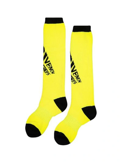 Shop Givenchy Kids Knee Stockings For Boys In Yellow