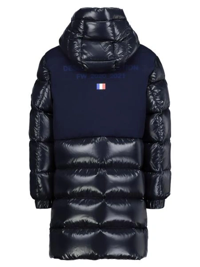Shop Moncler Kids Down Jacket Berry For Boys In Blue