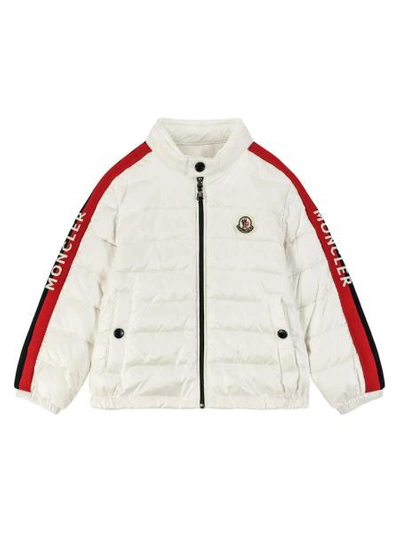 Shop Moncler Kids Jacket Acteon For Boys In White