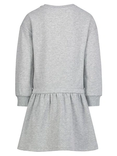 Shop Kenzo Kids Dress For Girls In Grey