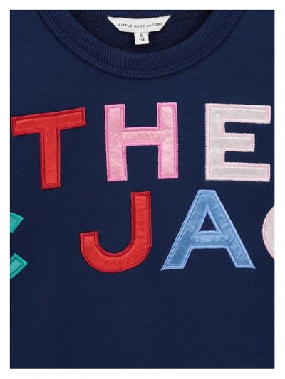 Shop Little Marc Jacobs Kids Sweatshirt For Girls In Blue