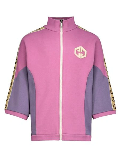 Shop Gucci Kids Sweat Jacket For Girls In Rose