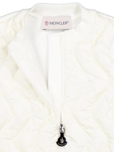Shop Moncler Kids Jacket For Girls In White