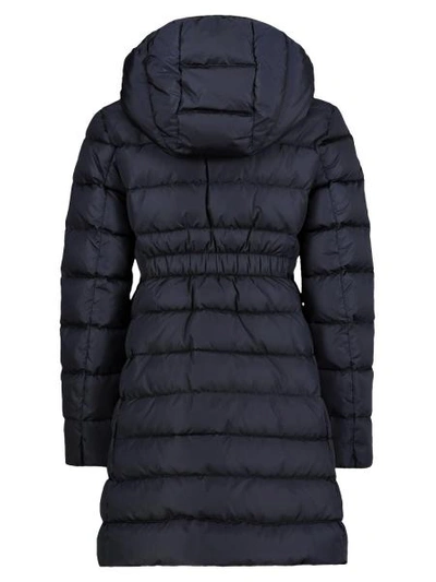 Shop Moncler Kids Down Coat Charpal For Girls In Blue