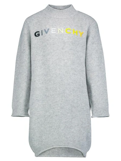 Shop Givenchy Kids Dress For Girls In Grey