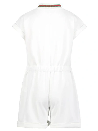 Shop Gucci Kids Overall For Girls In White