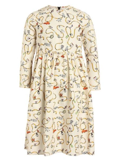 Shop Marni Kids Dress For Girls In Yellow