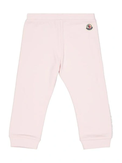 Shop Moncler Kids Sweatpants For Girls In Rose