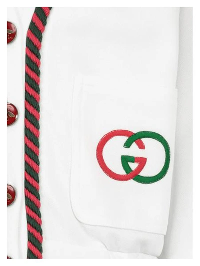 Shop Gucci Kids Cardigan For Girls In White