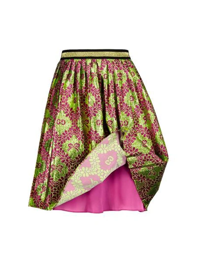Shop Gucci Kids Skirt For Girls In Green