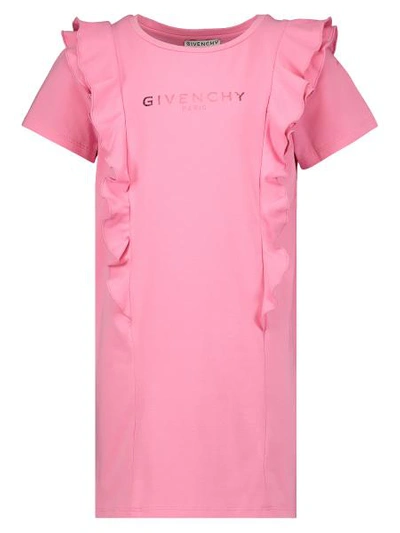 Shop Givenchy Kids Dress For Girls In Pink