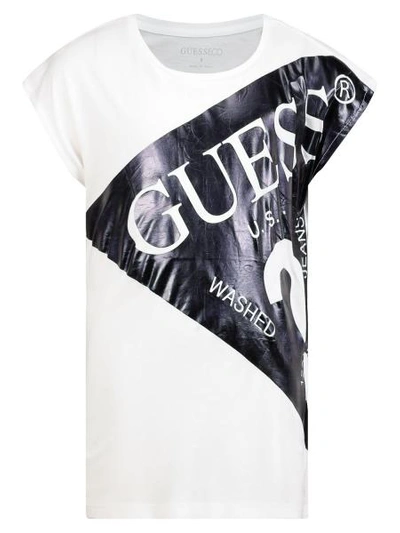 Shop Guess Kids T-shirt For Girls In White