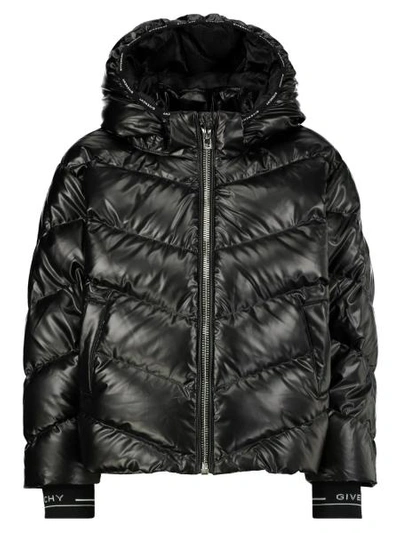 Shop Givenchy Kids Down Jacket For Girls In Black