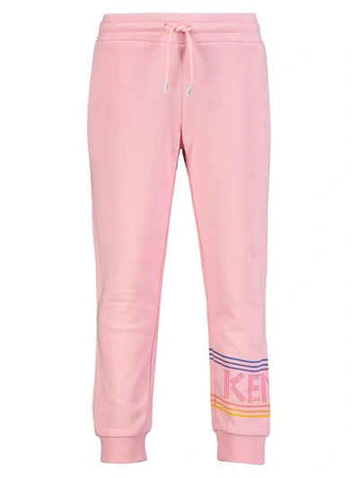 Shop Kenzo Kids Sweatpants Logo For Girls In Rose