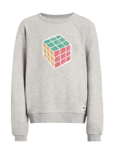 Shop Ao76 Kids Sweatshirt For Girls In Grey