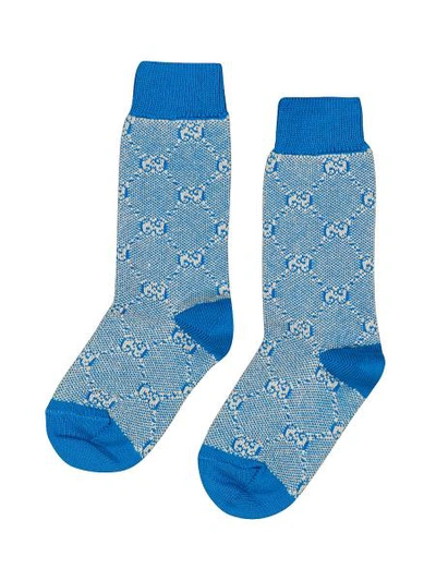 Shop Gucci Kids Socks For Girls In Blue