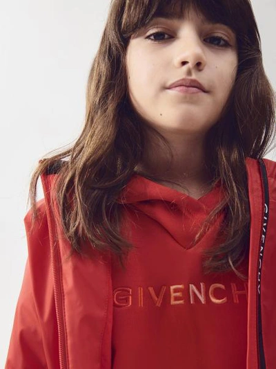 Shop Givenchy Kids Jacket For Girls In Red