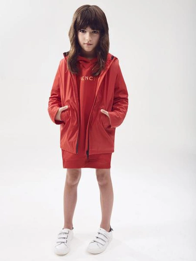 Shop Givenchy Kids Dress For Girls In Red