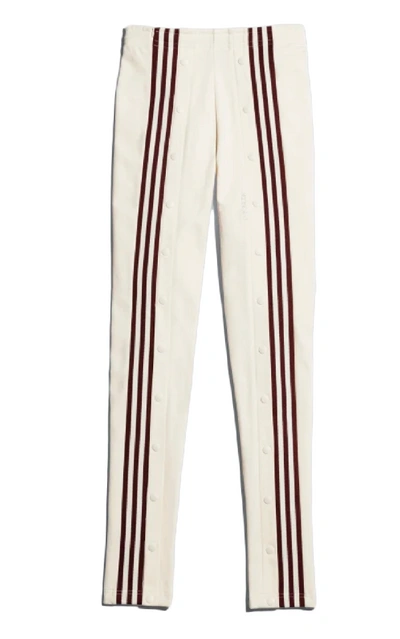 Pre-owned Adidas Originals Adidas Ivy Park Snap Track Pants Ecru Tint/maroon