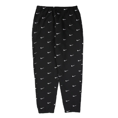 Pre-owned Nike  All Over Swoosh Logo Pants Black