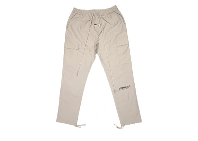 Pre-owned Fear Of God  Essentials Nylon Cargo Pants Tan
