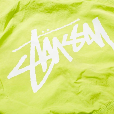 Shop Nike X Stussy Garment Dyed Windrunner In Green