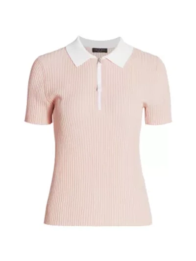 Shop Rag & Bone Women's Cadee Polo In Mulberry Spritz