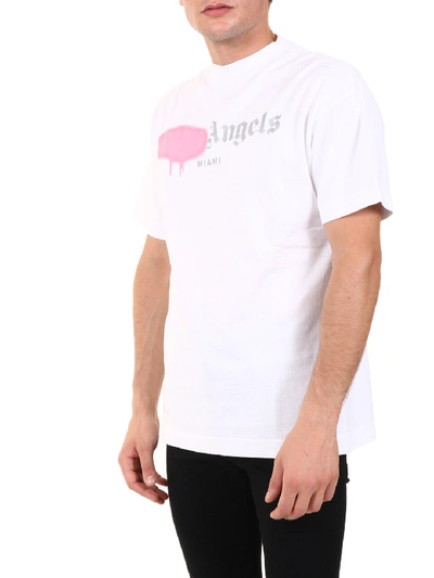 Palm Angels Miami Sprayed Logo T-shirt - Farfetch