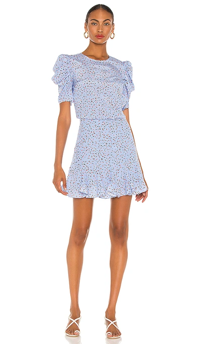 Shop Veronica Beard Lila Dress In Blue Multi