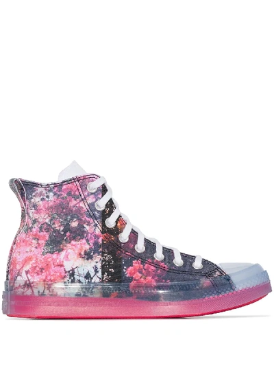 Shop Converse X Shaniqwa Jarvis Chuck 70 Floral High-top Sneakers In Blue