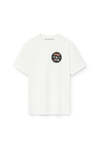 Shop Alexander Wang Saw Blade T-shirt In Soft White