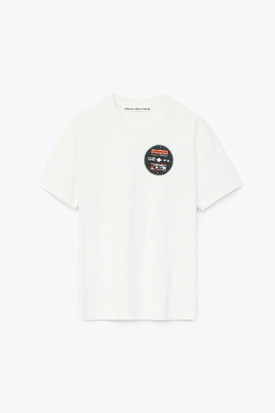 Shop Alexander Wang Saw Blade T-shirt In Soft White