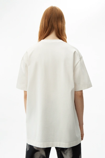 Shop Alexander Wang Saw Blade T-shirt In Soft White