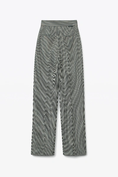 Shop Alexander Wang Pleated High Waist Pant In Black/white