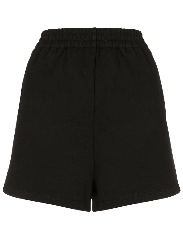 high waisted track shorts