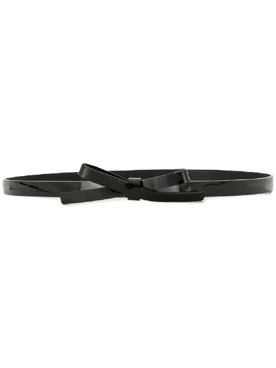 Shop Paule Ka Bow Detail Belt In Black