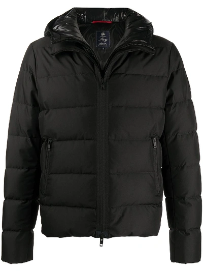 Shop Fay Hooded Puffer Jacket In Black