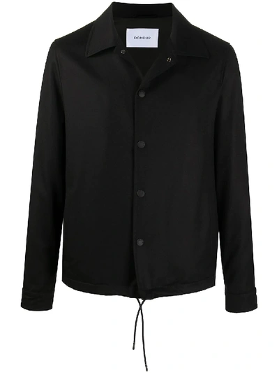 Shop Dondup Lightweight Drawstring Hem Jacket In Black