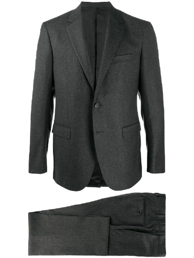 Shop Lanvin Single-breasted Slim Suit In Grey