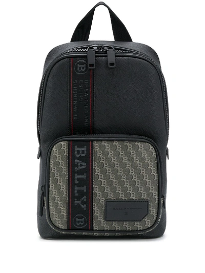 Shop Bally Sihorn Sling-strap Backpack In Black