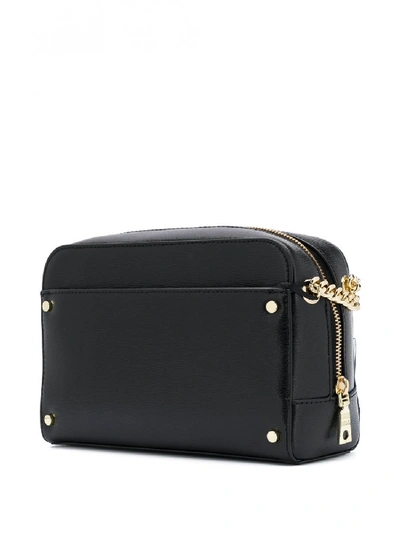 Shop Dkny Thelma Leather Camera Bag In Black