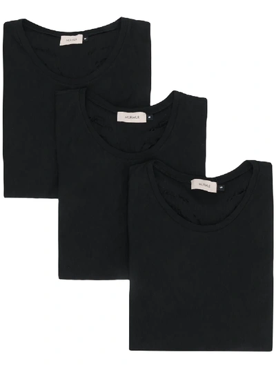 Shop Murmur Corrosive Ripped Cotton T-shirt In Black