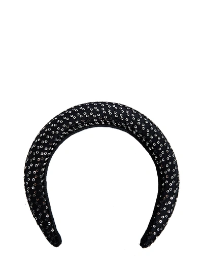 Shop Maison Michel Miwa Headband In Black