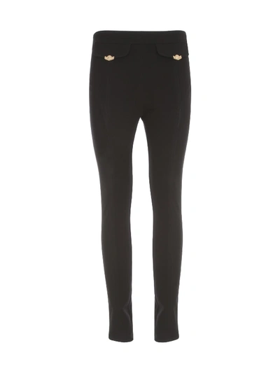 Shop Versace Jeans Couture Skinny Pants In Nero