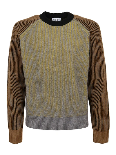 Shop Kenzo Fisherman Jumper In Dove Grey