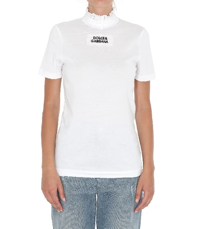 Shop Dolce & Gabbana Logo T-shirt In White