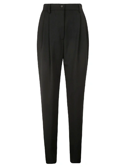 Shop Alberta Ferretti High-waist Trousers In Black