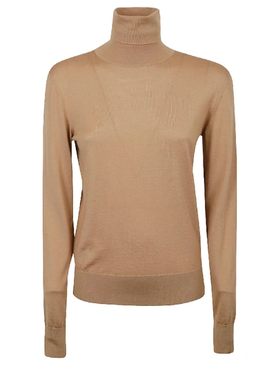 Shop Dolce & Gabbana Regular-fit Turtleneck Sweater In Beige
