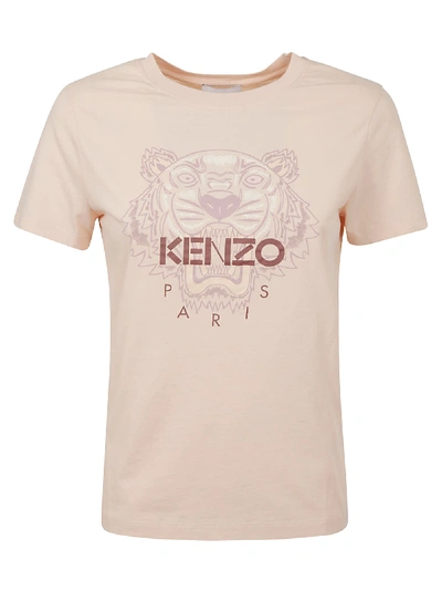 Shop Kenzo Classic Tiger T-shirt In Rose Clair